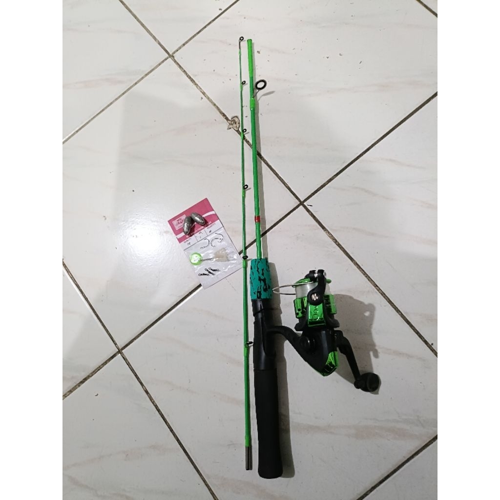 Joran Daido Sea Lobster 110 cm, Reel Shikari Atom, Mata Pancing Mix Carbon 1045R, Stopper Panther, S