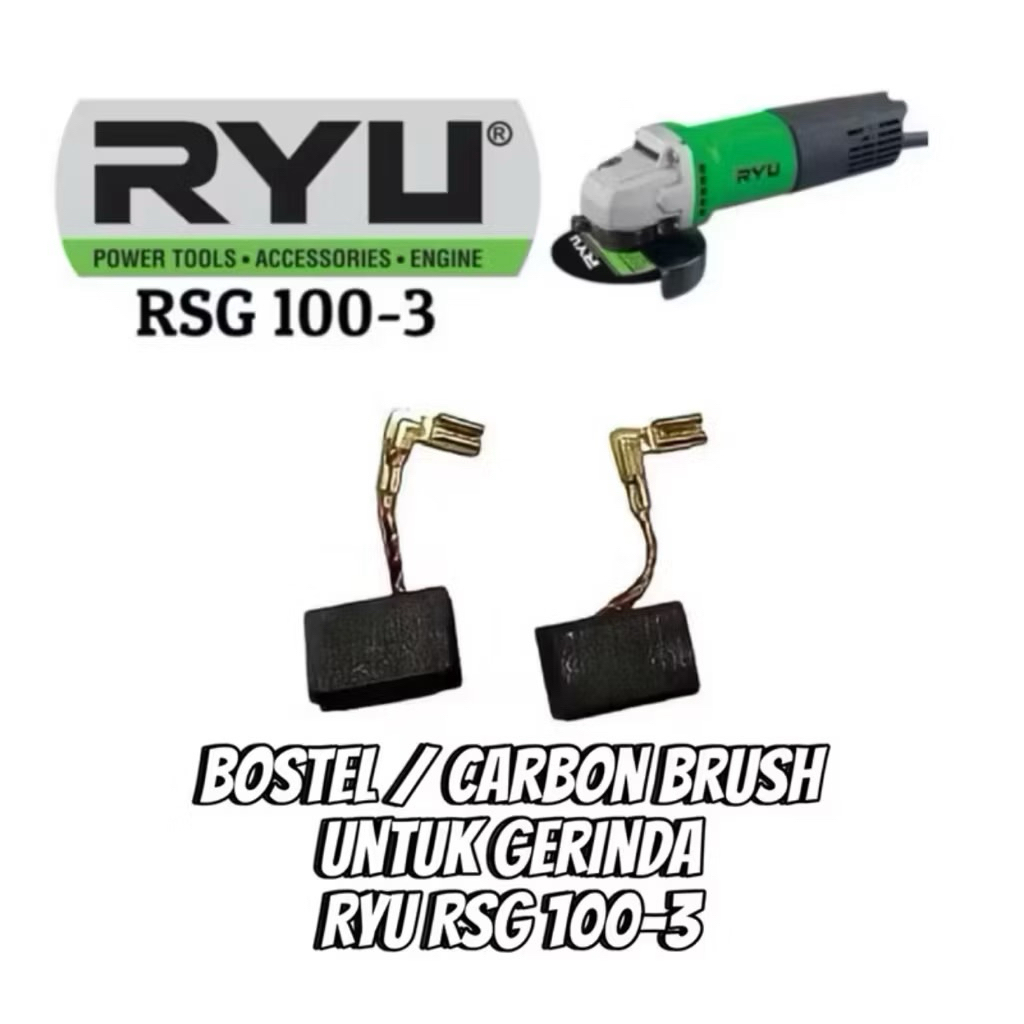 PROMO  Bostel gerinda ryu rsg 100-3 carbon brush cb grenda ryu rsg areng kull grenda ryu