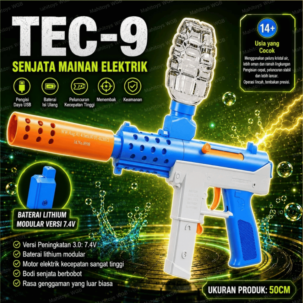 MahiToys WGB TEC-9 Mainan Anak Electric Water Gel 38029