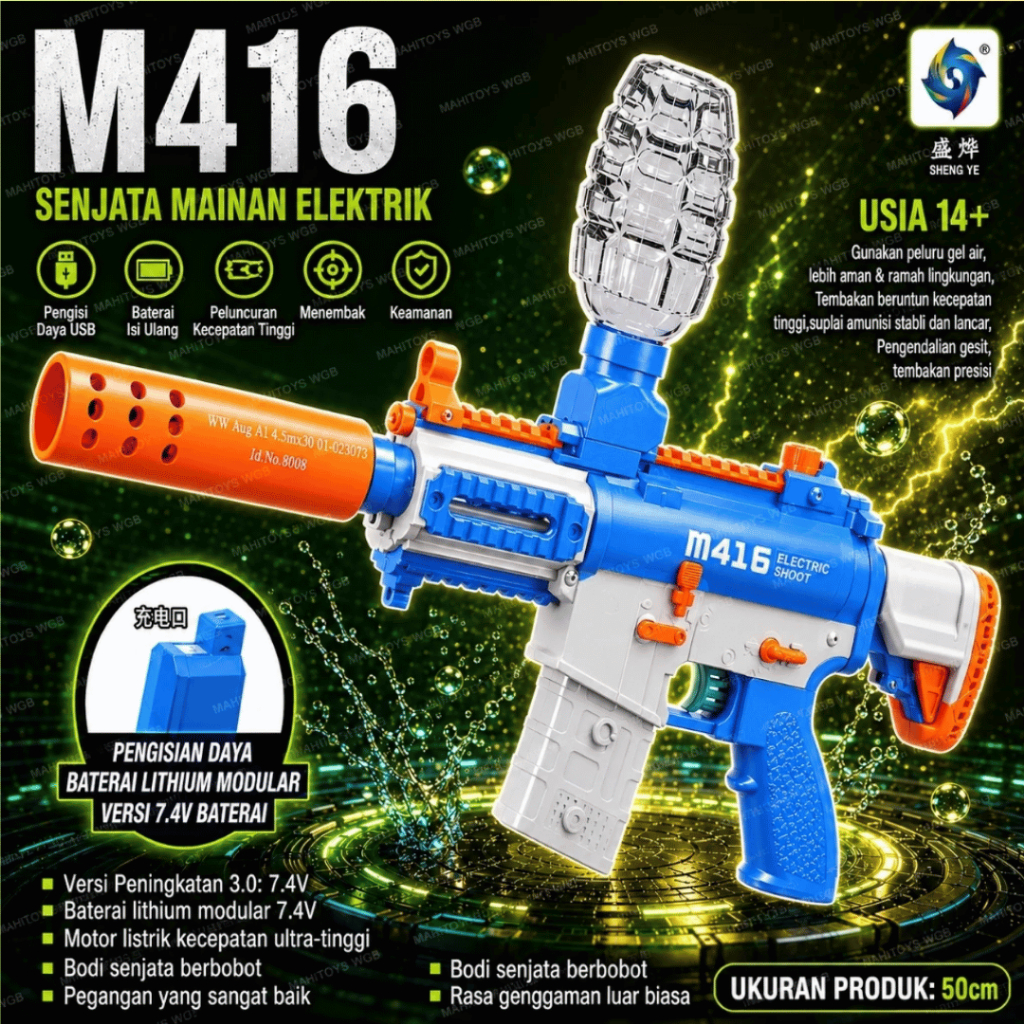 MahiToys WGB M416 Mainan Anak Electric Water Gel 38036