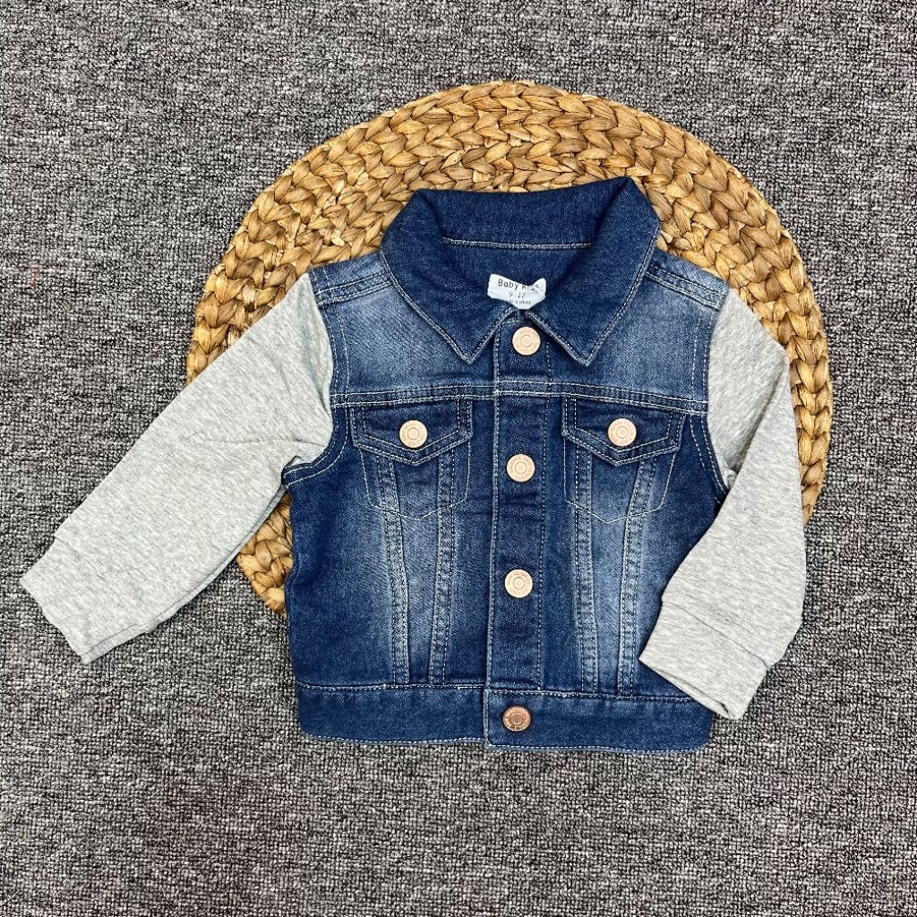 jacket anak laki laki jacket jeans umur 6 bulan  - 4 tahun