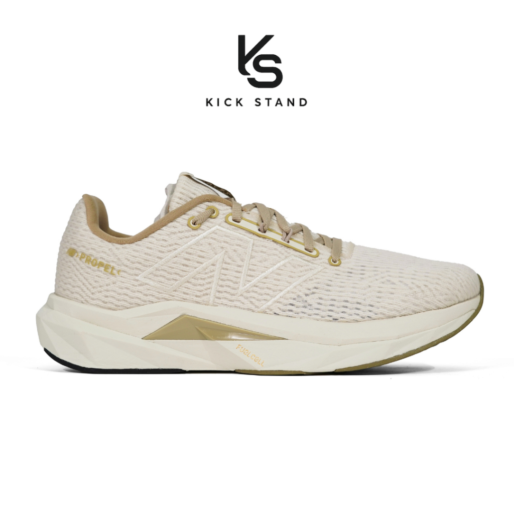 Sepatu Running Pria NB FuelCell Propel v5 Linen Dark Stoneware MFCPRHL5 Original Bergaransi