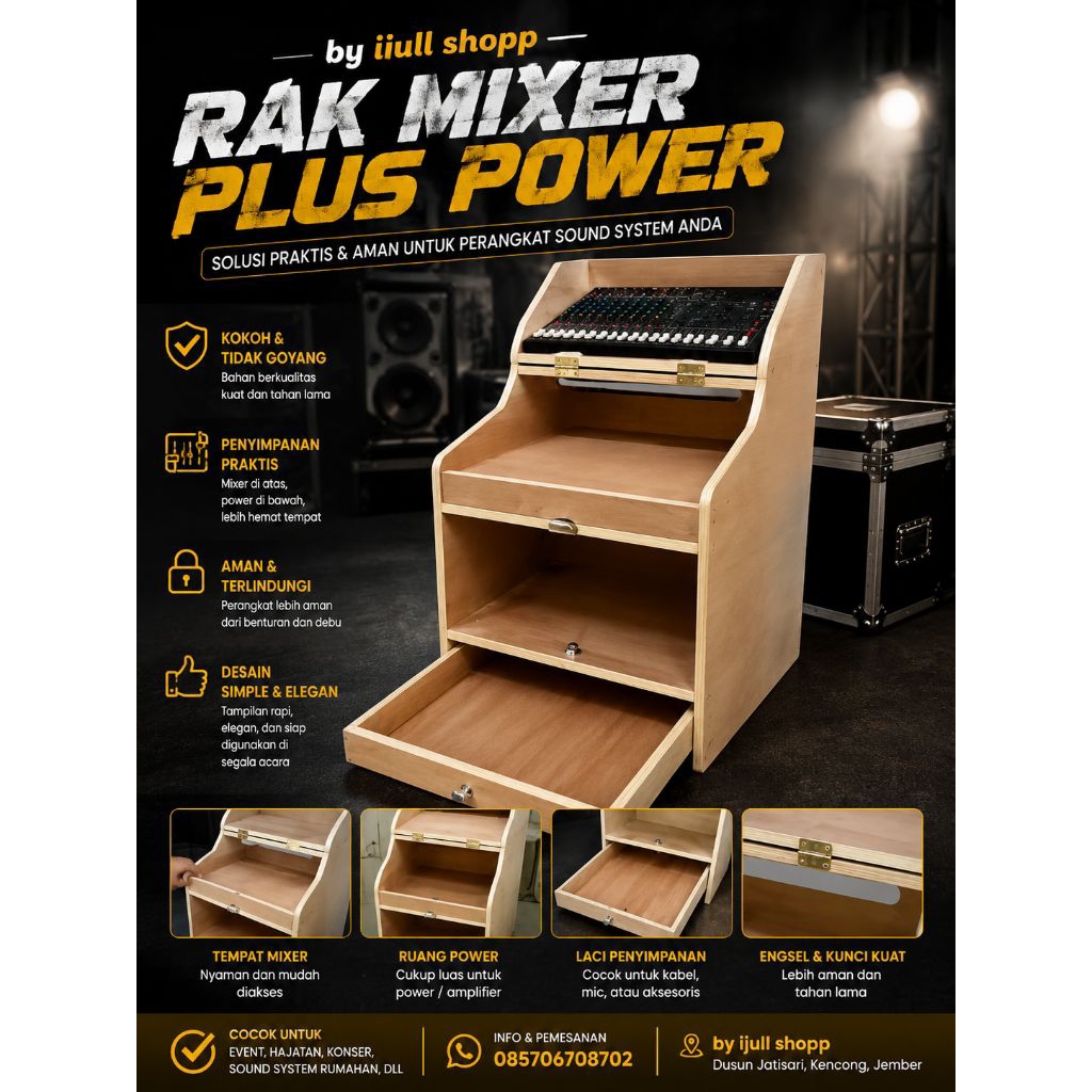RAK MIXER + POWER SOUND SYSTEM