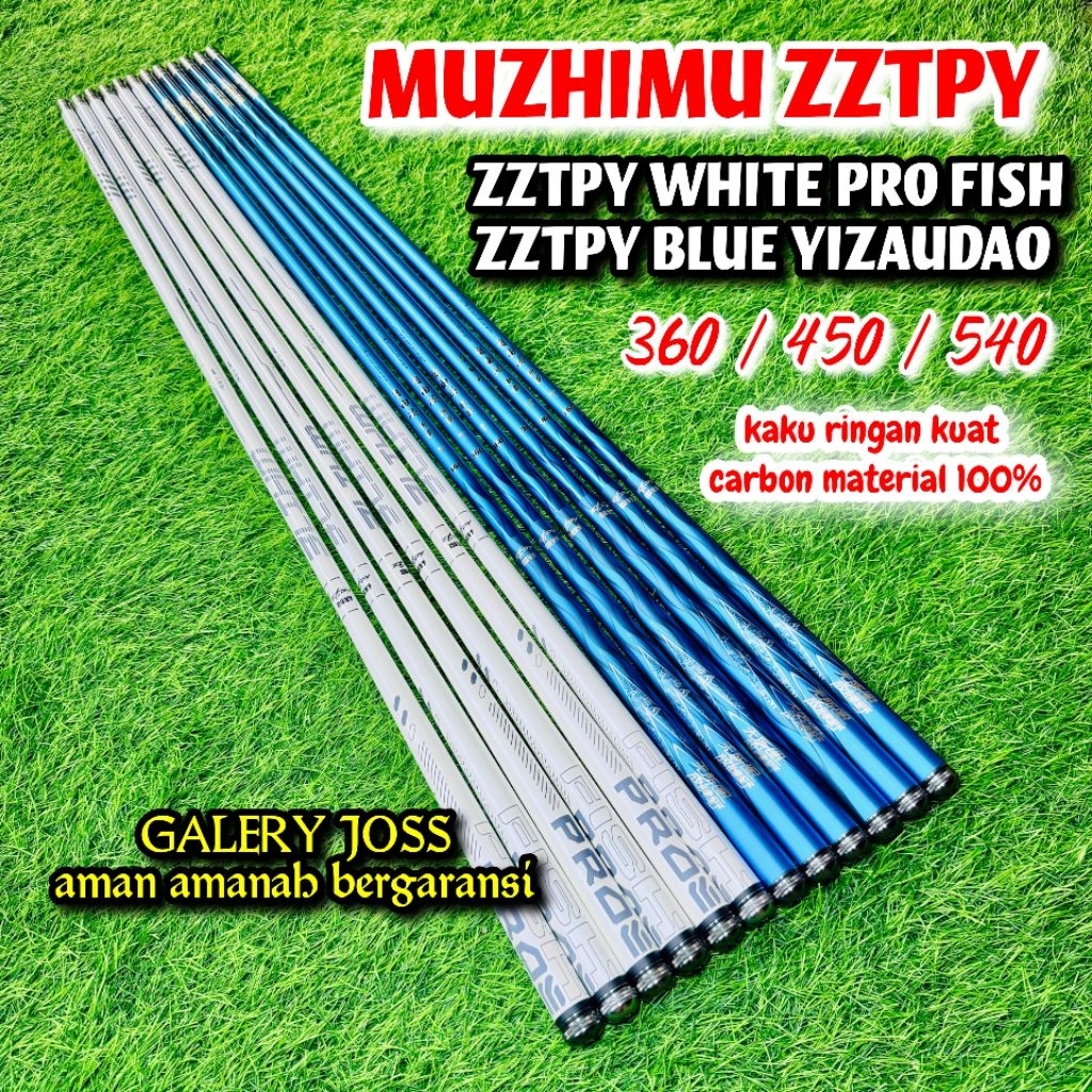 TEGEK MUZHIMU ZZTPY WHITE FISH PRO & ZZTPY BLUE ZIDAO 360 450 540
