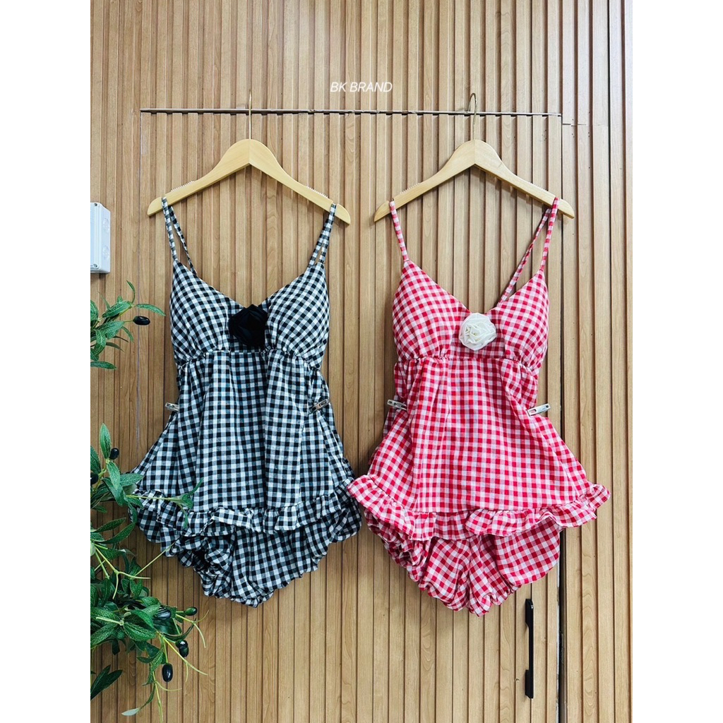 READY STOCK LANIA SET TANKTOP WITH CUP BRA | SET SEXY SUMMER