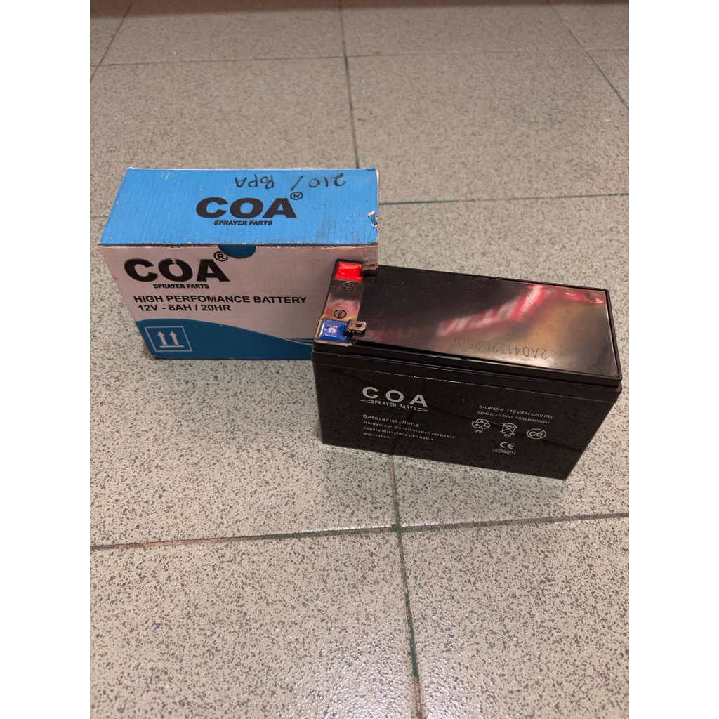 COA Baterai UPS COA Battery 12 V