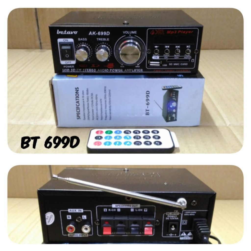 Amplifier TARGA D06 Ampli Mini TARGA/BETAVO Wireles digital stereo Amplifier Ampli Mobil