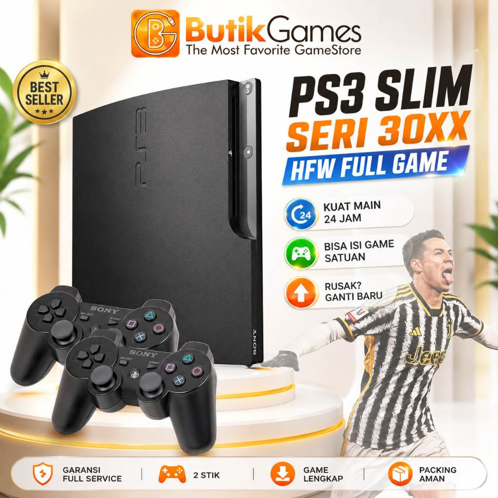 Sony PS3 Slim Seri 3000 CFW OFW HFW 160GB 500GB Full Game