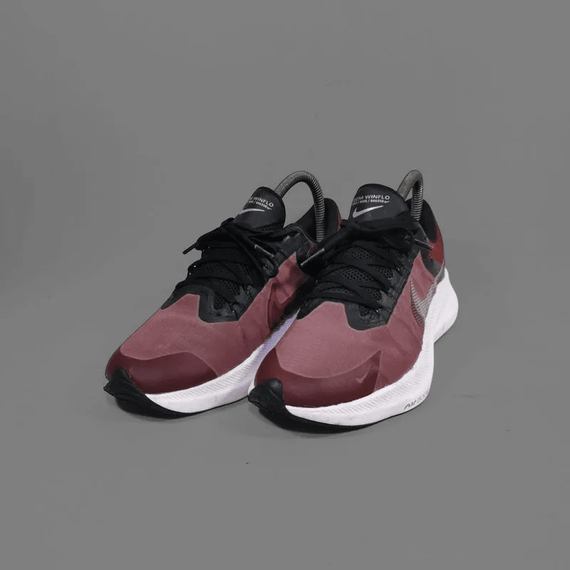 Nike Air Zoom Winflo 8 Burgundy Black White - Sneakers Running