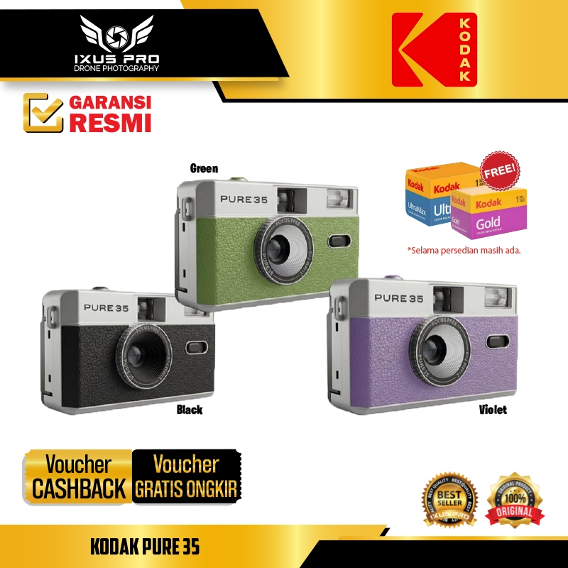 Kodak PURE35 / Kodak PURE 35 Reloadable 35mm Film Camera KIT