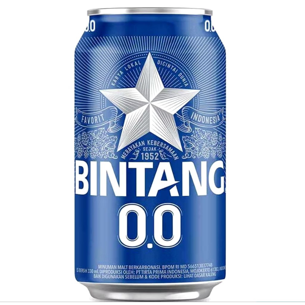Bintang 0,0 Zero Kemasan Kaleng 330ml