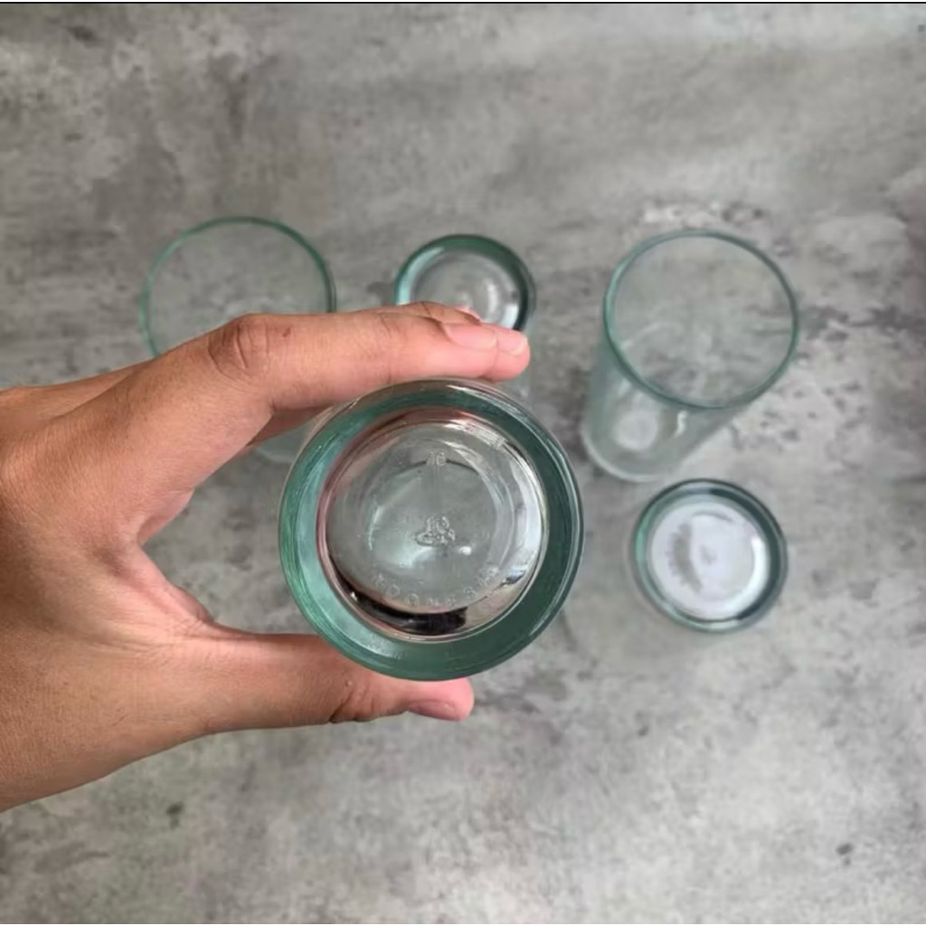 ( Free Kardus & Bublewrap ) 6 Pcs Gelas Putih Tinggi Kaca Umbra BBC Kedawung MiGi | Gelas 212 Umbra 