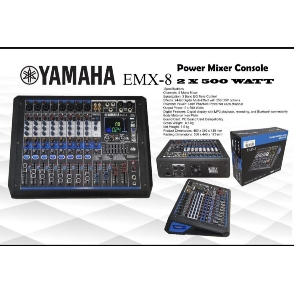 POWER MIXER YAMAHA EMX 8