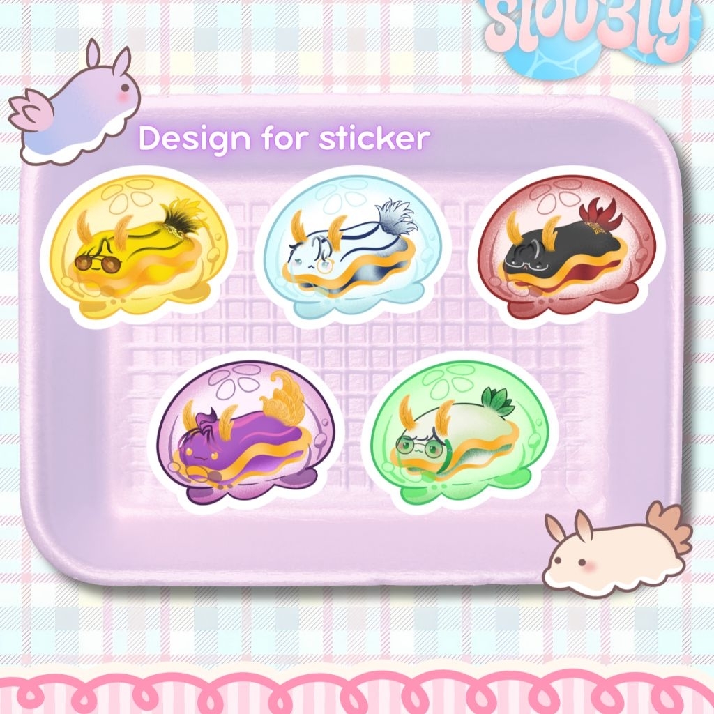 [PO] Pandavva Fanmerch Sea Slug Sticker 5,5cm by Ai.Slov3ly