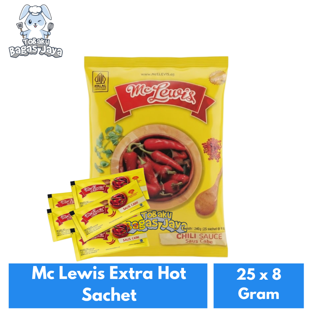 Mc Lewis Extra Hot Sachet 25 x 8 Gram