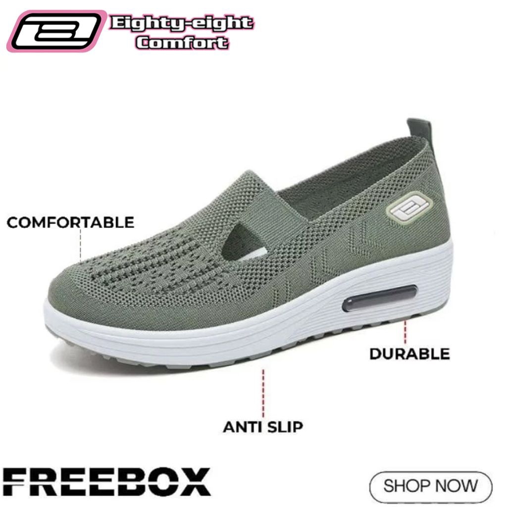 EIGHTY EIGHT COMFORT , SEPATU FLAT SHOES FLYKNIT ORIGINAL BY EIGHTY EIGHT COMFORT  , SW116