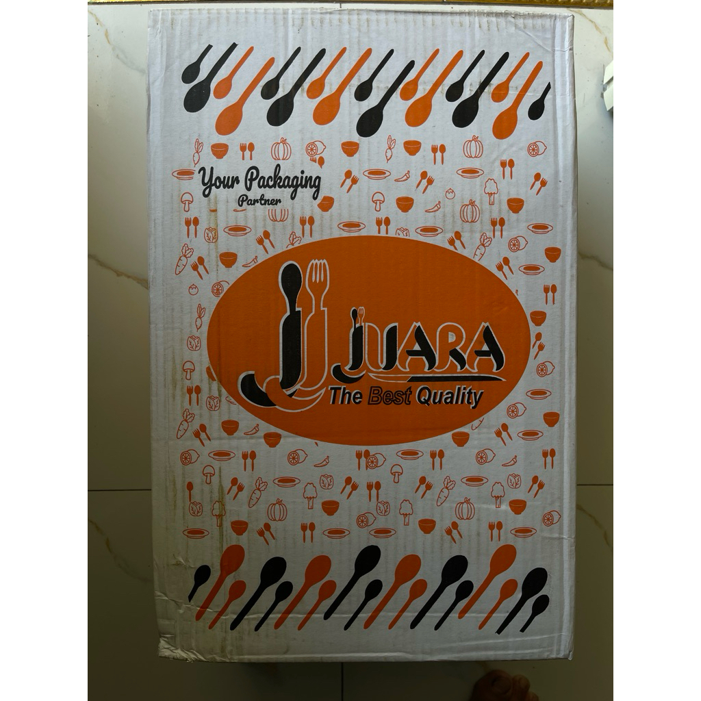 Sendok teh Juara Isi 4000 pcs / sendok teh Murah kartonan