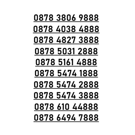 nomor cantik kartu perdana xl seri triple 888 e726