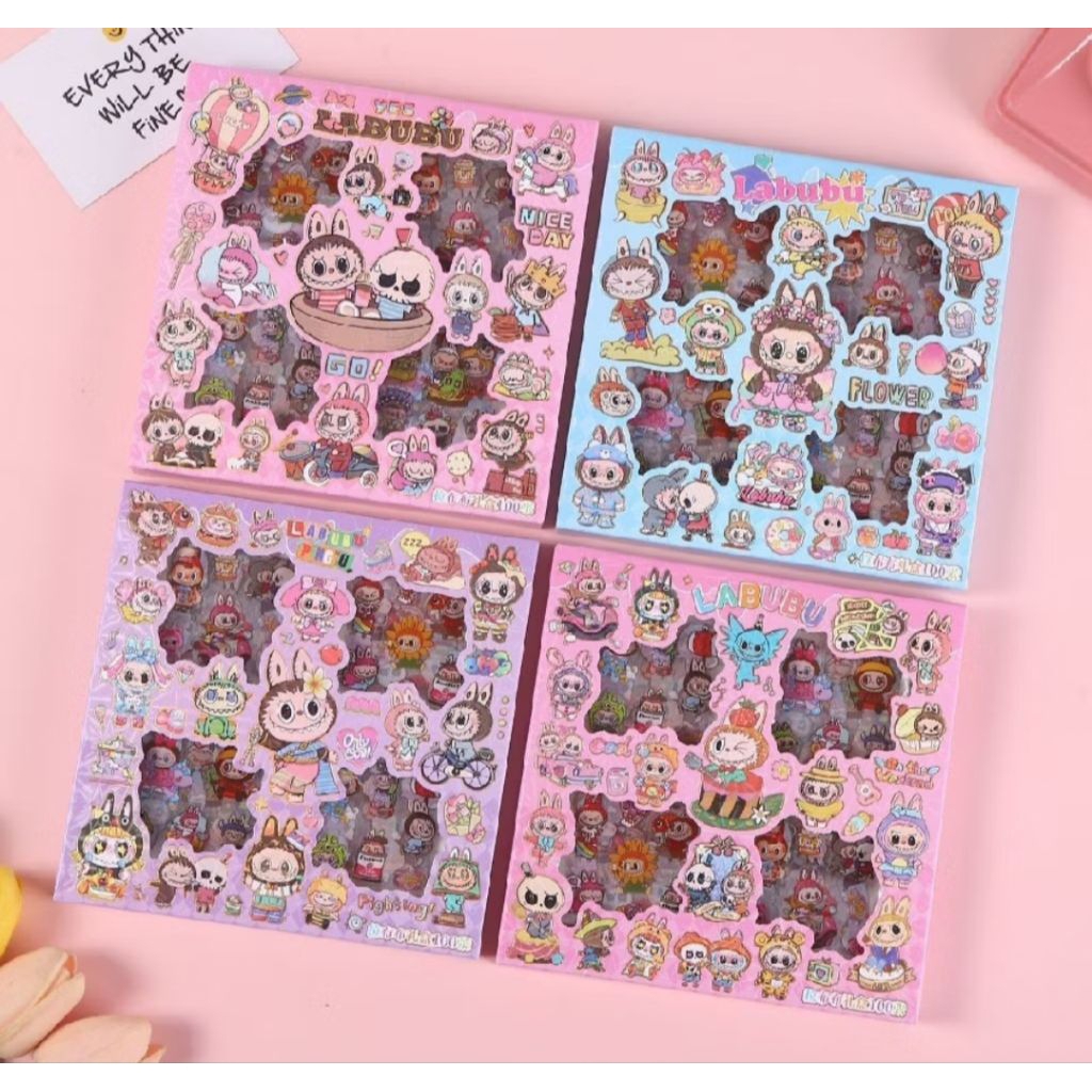 100 Lembar Stiker Momo Kartun Lucu Anti Air