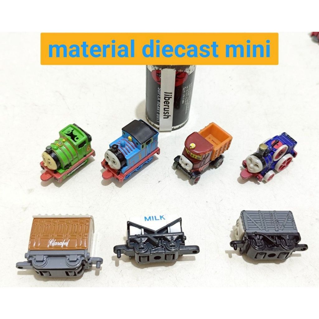Set vintage Bandai korokoro thomas & Friends percy elizabeth fergus clarabel milk locomotive trouble