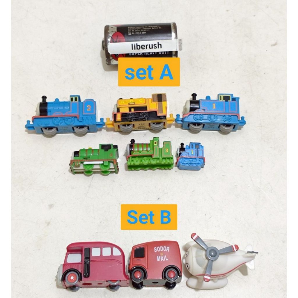 [/Set] Tomy nakayoshi korokoro plastic thomas & Friends ben edward henry percy sodor mail van bertie