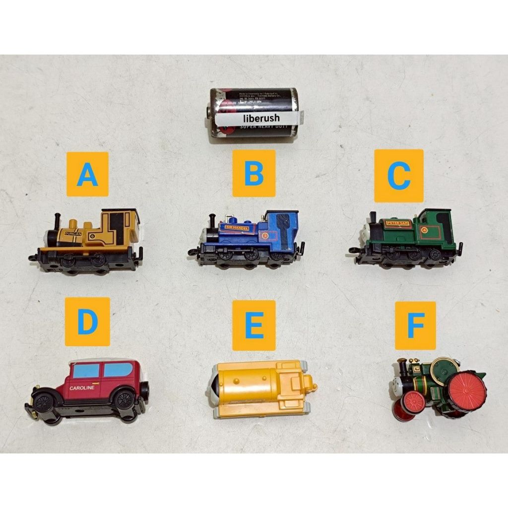 [/Pcs] Rare vintage bandai nakayoshi Thomas & friends duncan sir handel peter sam caroline terence t