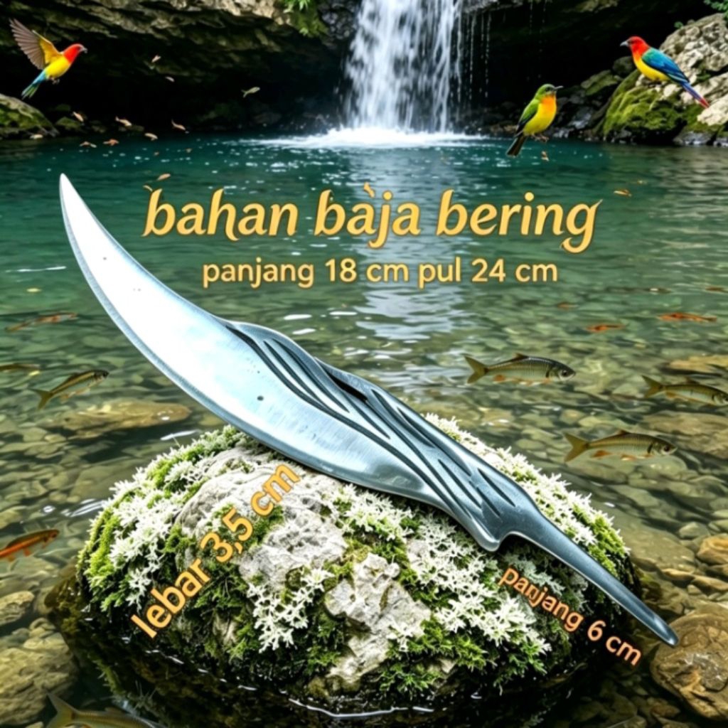 pisau dapur bahan baja bering