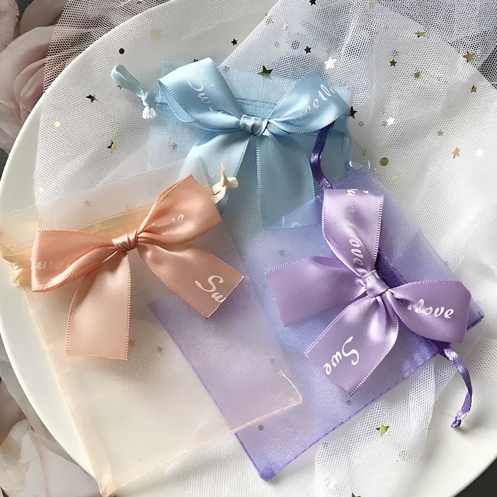 Tas Souvenir Organza Tile Serut Pita Kantong Hadiah Wedding Birthday Hampers