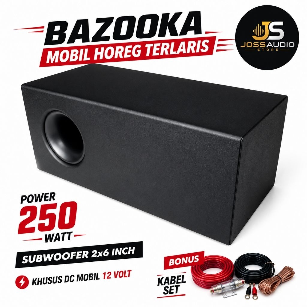 BAZOOKA 6 INCH SUBWOOFER AKTIV 6 INCH