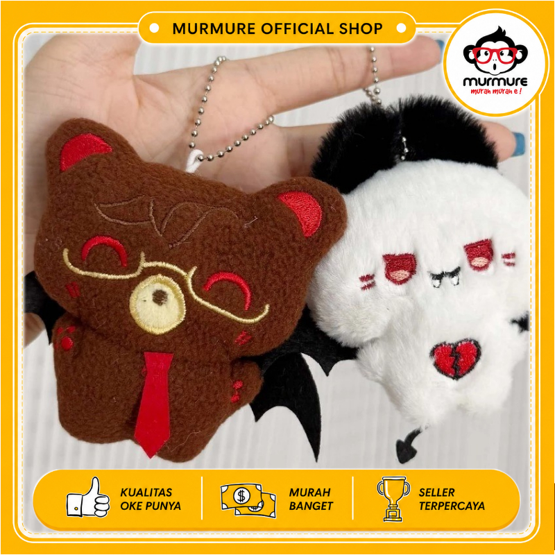MURMURE I GANTUNGAN BONEKA DEVIL VAMPIR BUNYI GANTUNGAN TAS LUCU GANTUNGAN KUNCI GEMES