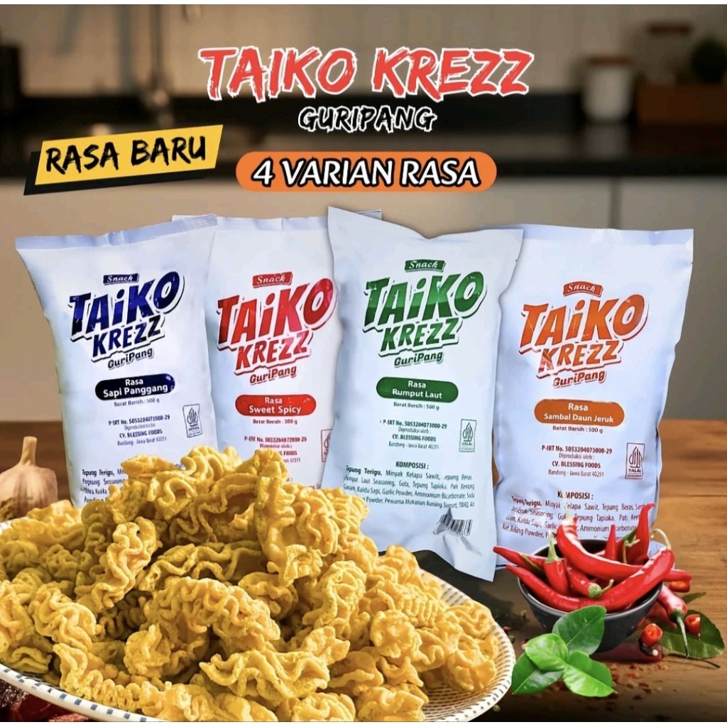 SNACK TAIKO KREZZ GURIPANG HALAL