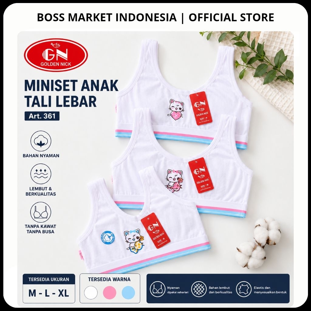 Miniset Anak GOLDEN NICK Motif - Miniset Anak Remaja GN.361