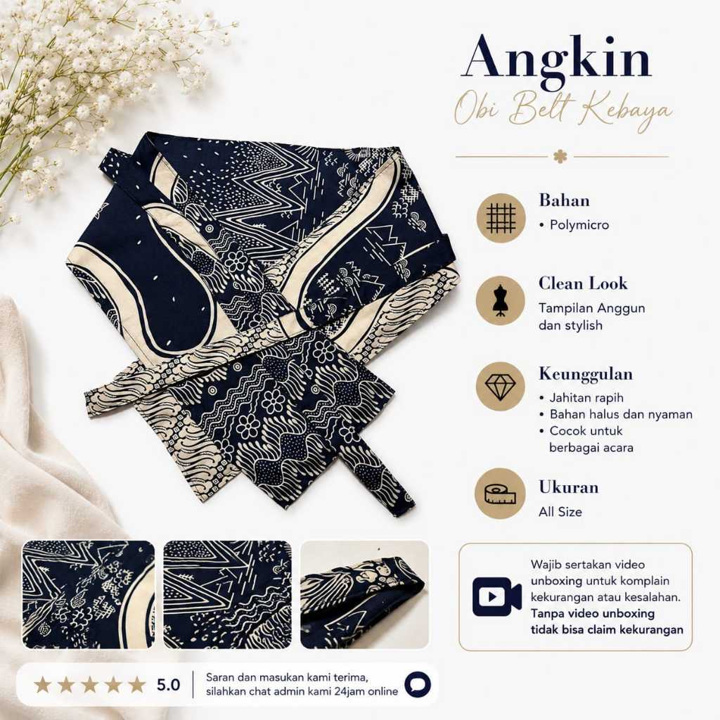 Angkin Obi Belt Kebaya Modern Cocok Untuk Berbagai Acara