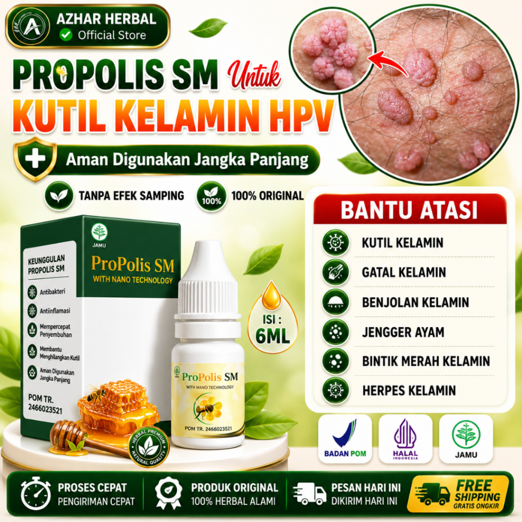 Obat Herbal Kutil Kelamin HPV Untuk Pria Dan Wanita Jengger Ayam Kondiloma Akuminata Benjolan Daging
