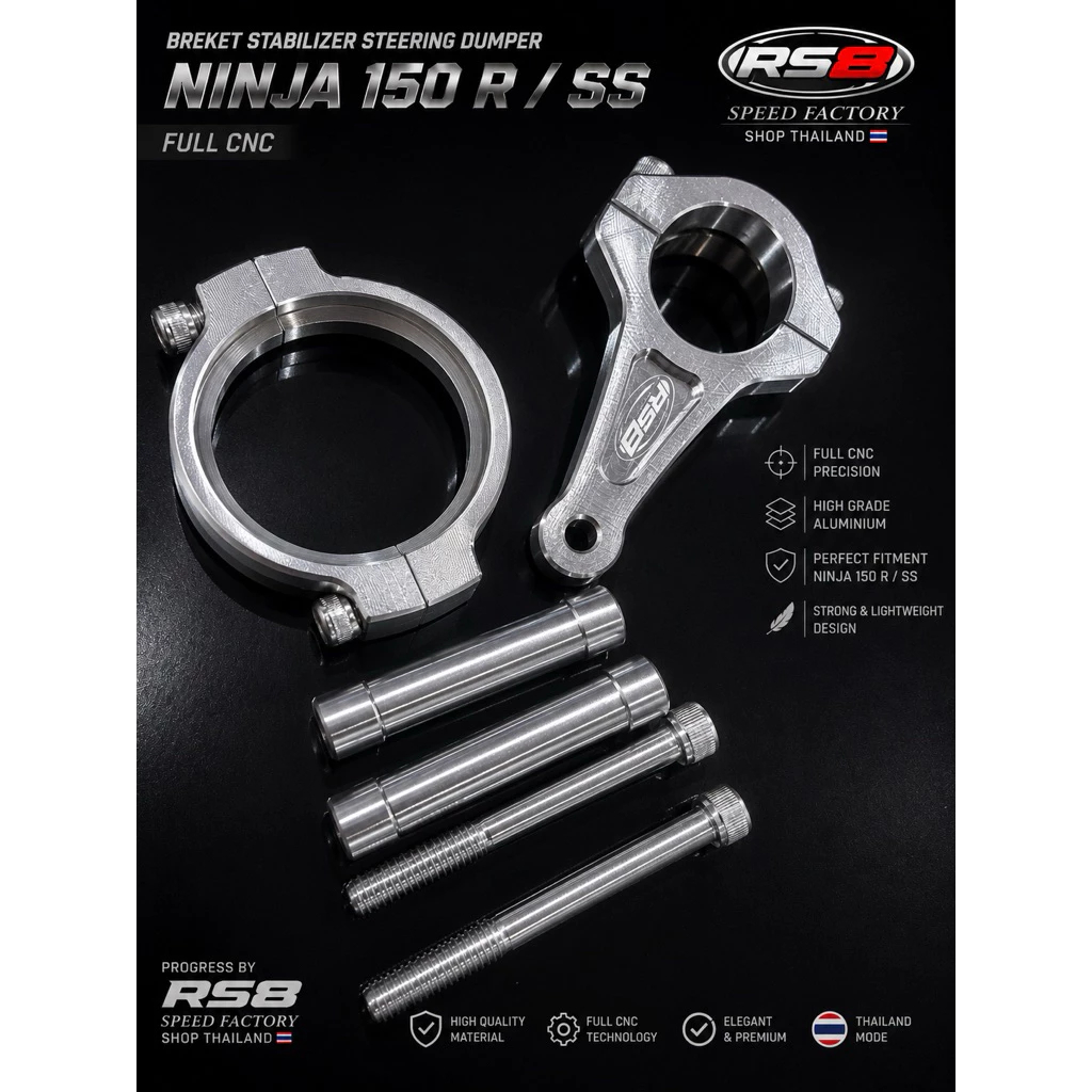 BREKET STABILIZER STANG MATRIS KLEMAN STABILIZER BRACKET STEERING DUMPER NINJA SS NINJA R NINJA RR C