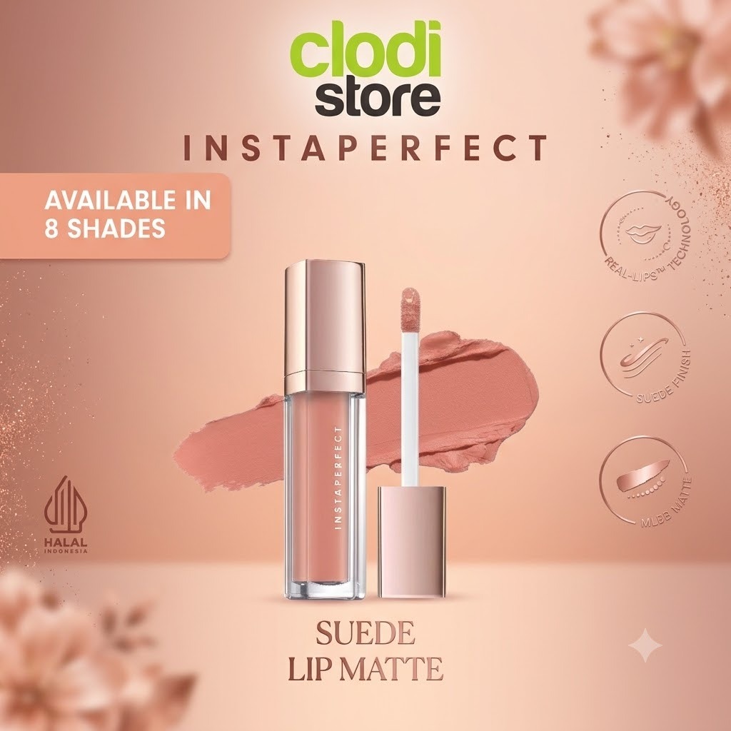 Wardah Instaperfect Suede Lip Matte Lip Cream Lipcream Wardah Instaperfect