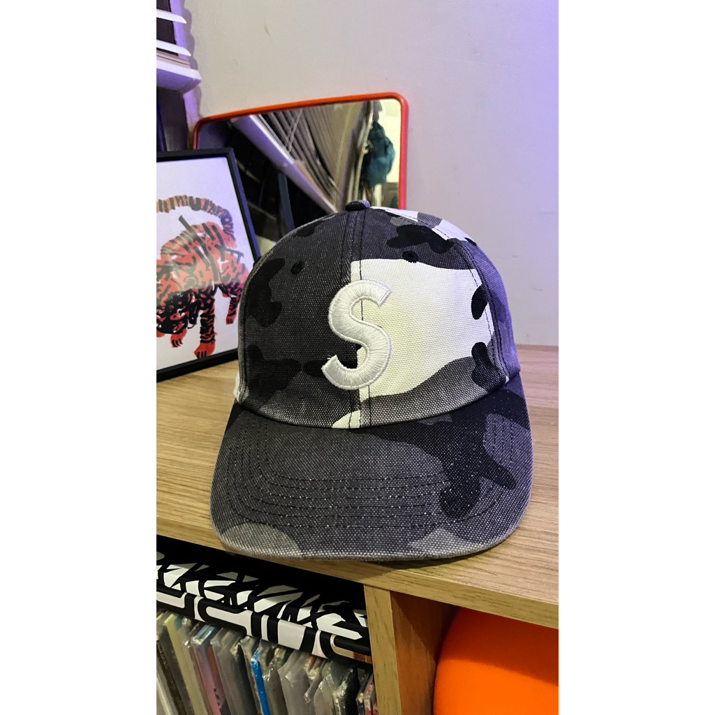 Supreme S logo Camo Cap