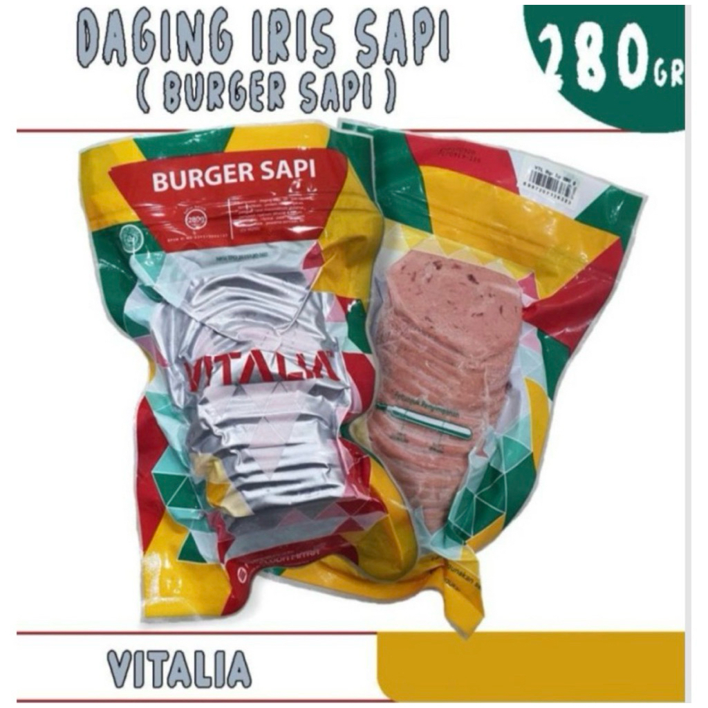 Beef Slice Vitalia | Beef Burger Sapi 20 slice