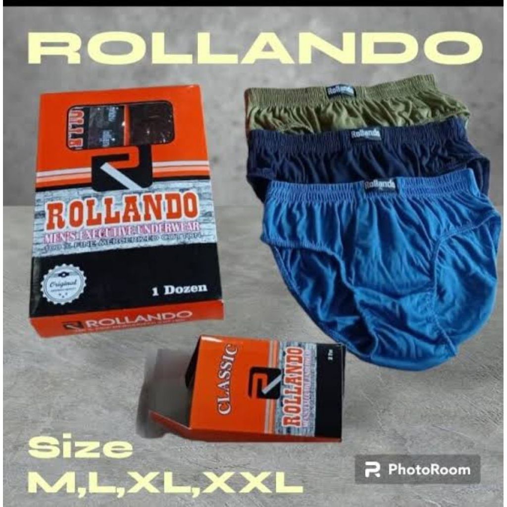 Celana Dalam Pria ROLLANDO Model Briefs, Katun Halus_ Murah_ Tidak Gerah
