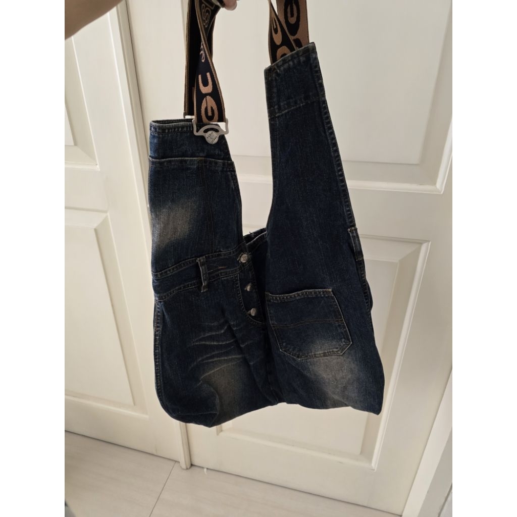 Tas denim jeans besar limited