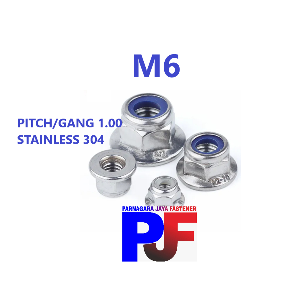 Mur Nylon Flange M6 Stainless 304 / Mur Nylon Flange / Mur Nylon Flange Stainless 304