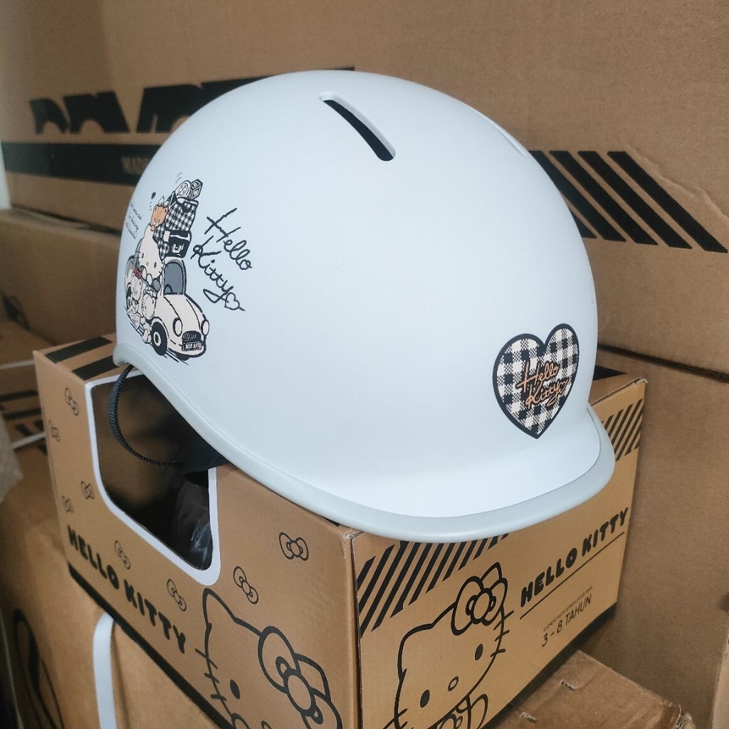 HELM SEPEDA ANAK ELEMENT HELLO KITTY