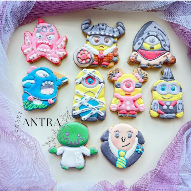 Cookies MINION - Icing Sugar Character / Kukis Hias Karakter