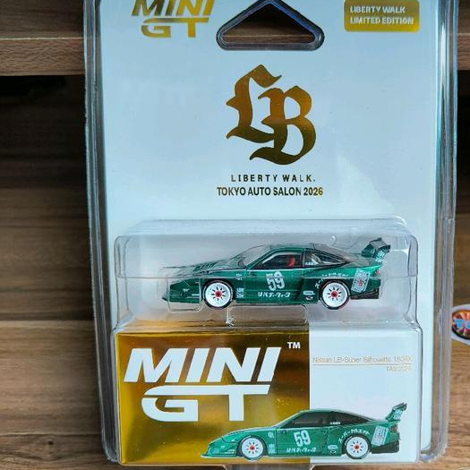 Mini Gt Liberty Walk Lbwk Lb Tokyo Auto Salon 2026 Exclusive Nissan Lb-Super Silhouette 180Sx Tas