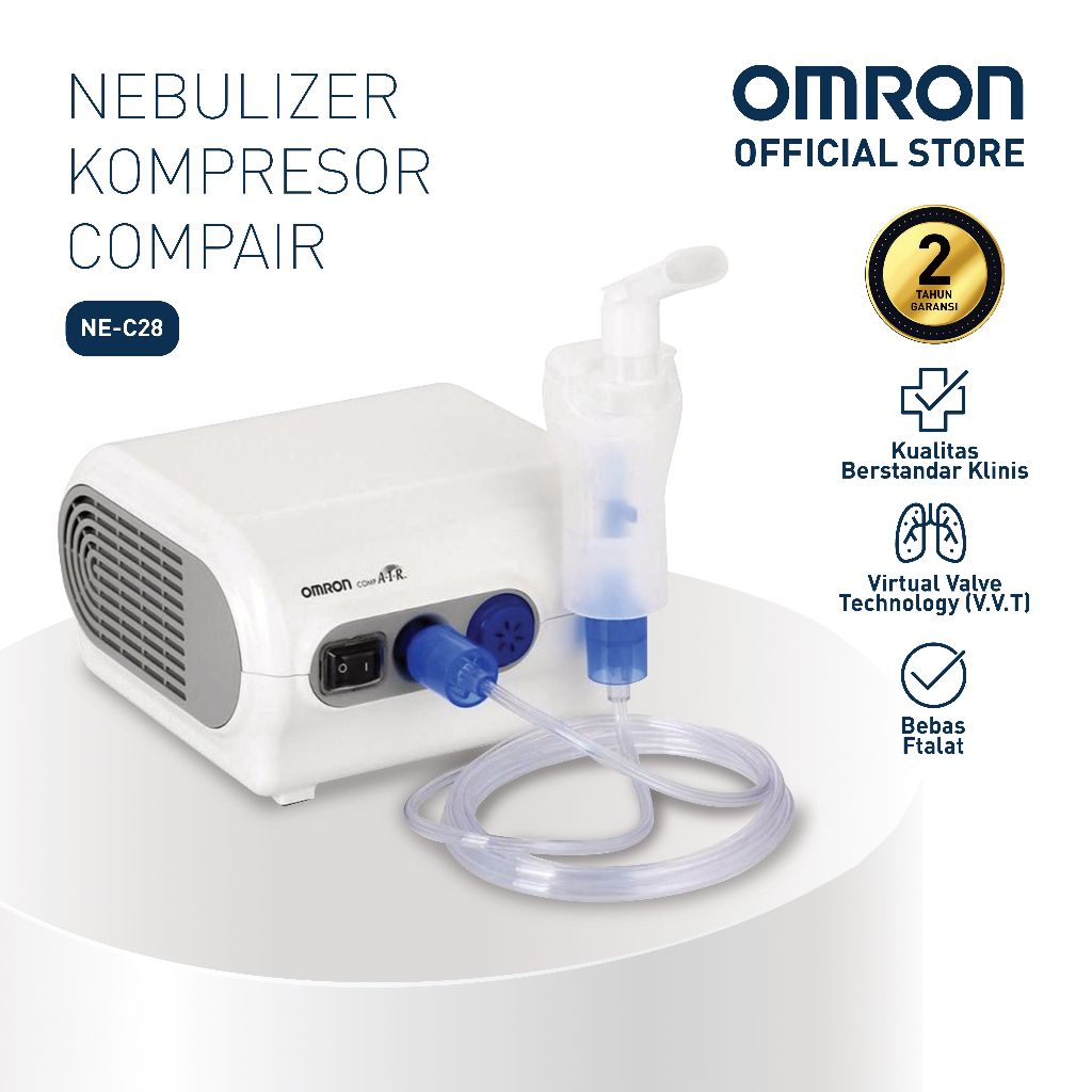 Omron Compressor Nebulizer NE-C28 Alat Terapi Pernapasan