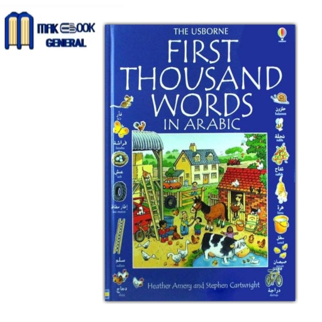 Buku The Usborne First Thousand Words in Arabic FULL COLOUR