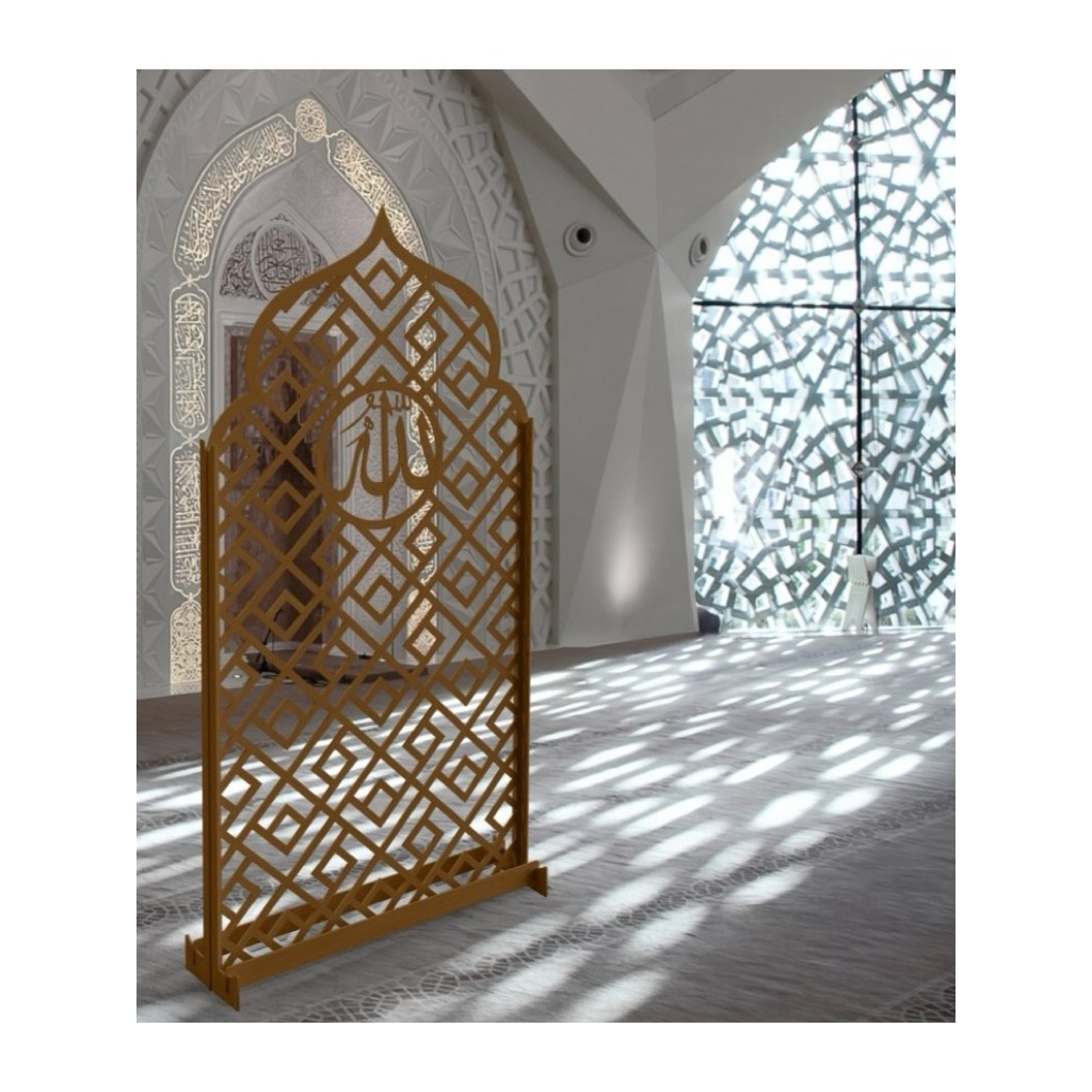 Dekorasi Mushola - Mihrab Standing Mushola Rumah Estetik | Arah Kiblat - Sekat Mushola