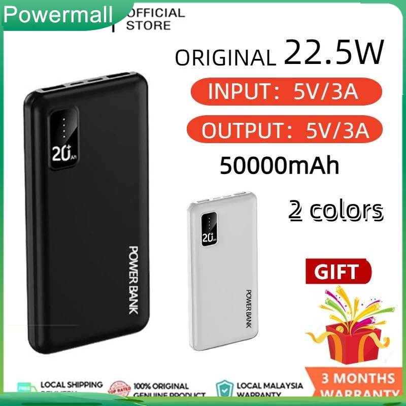 Powerbank 50000 mah Digital Display Fast Charging