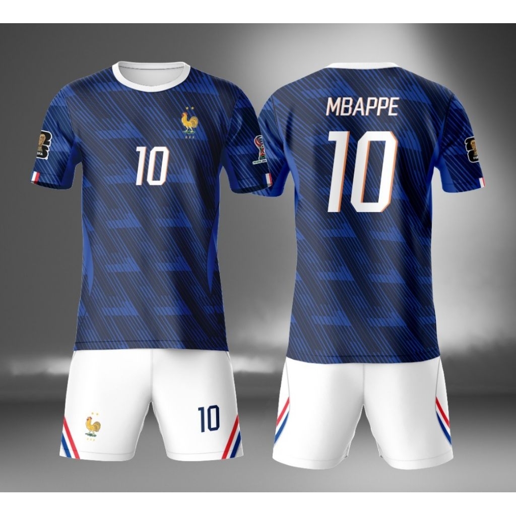 Jersey Anak. francis Mbappe Baju bola anak francis Edisi piala dunia 2026 terbaru