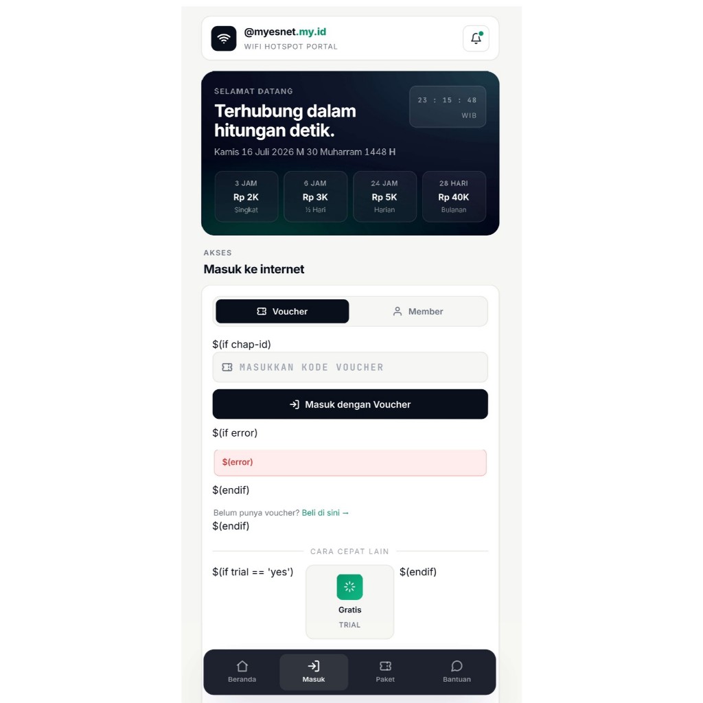 Login Page Mikrotik | Portal Hotspot Wifi Mikrotik 1